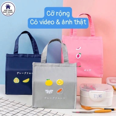 Túi Đựng Hộp Cơm Giữ Nhiệt Oxford Cao Cấp – Sản Xuất VN, Tiết Kiệm 45.000₫ 3