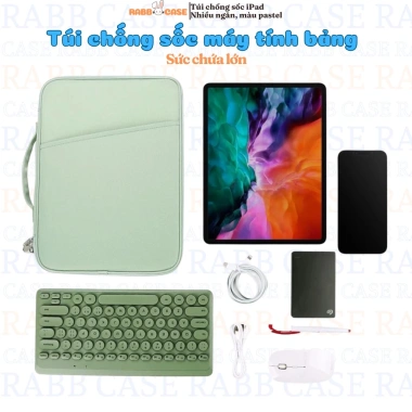 Túi đựng iPad, máy tính bảng, Macbook, laptop dưới 13 inch - Nhiều ngăn, chống sốc, chống thấm nước, giá 150.000đ