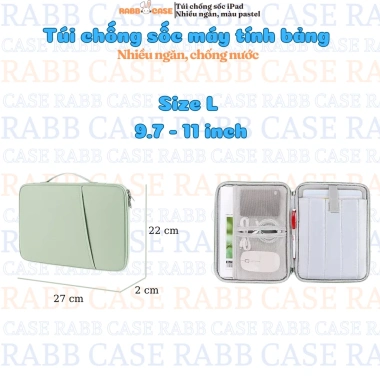 Túi đựng iPad, máy tính bảng, Macbook, laptop dưới 13 inch - Nhiều ngăn, chống sốc, chống thấm nước, giá 150.000đ
