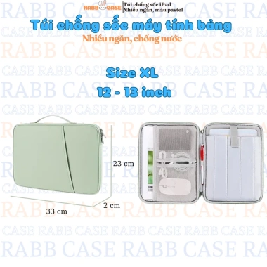 Túi đựng iPad, máy tính bảng, Macbook, laptop dưới 13 inch - Nhiều ngăn, chống sốc, chống thấm nước, giá 150.000đ