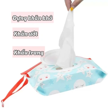 Túi đựng khăn khô & ướt đa năng 24x13.5x4cm - Nhẹ, bền, thân thiện môi trường, giá 20.579 VND