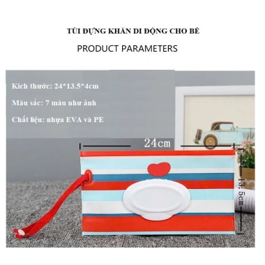 Túi đựng khăn khô & ướt đa năng 24x13.5x4cm - Nhẹ, bền, thân thiện môi trường, giá 20.579 VND