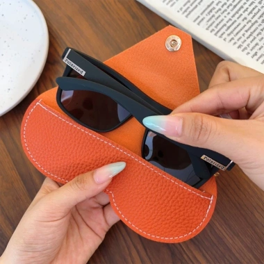 Túi đựng kính da thời trang - móc khóa, treo di động, sắp xếp kính râm du lịch