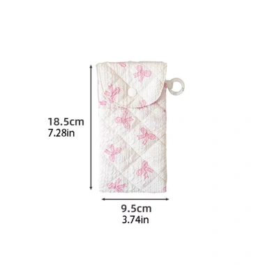 Túi đựng kính in vải SEIZ6O họa tiết hoa, móc khóa Nơ thời trang, du lịch 71.280₫ 2