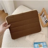 Túi đựng laptop 10-15 inch TRẮNG ĐEN phong cách Hàn Quốc, chống sốc, chất liệu phao trơn puffer bag 4