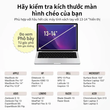 Túi đựng laptop 13-14 inch MacBook Air iPad Pro – Chống sốc thời trang, giá 109.000₫ 8