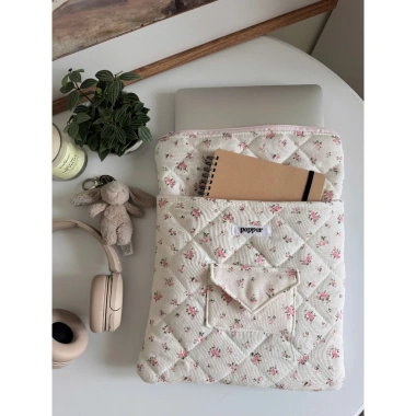 Túi Đựng Laptop Chần Bông Chống Sốc - Nhiều Màu, Hoạ Tiết Xinh, Phù hợp Macbook & iPad - Pepper Clothing 6