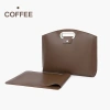 Túi đựng Laptop PU thanh lịch, Tote tài liệu dung tích lớn màu trơn giảm 20% 10