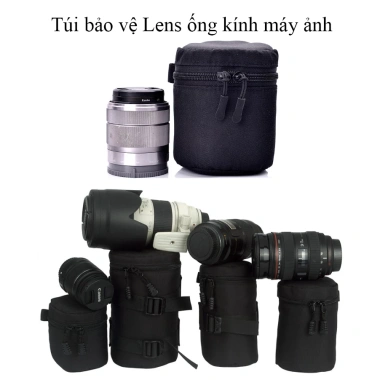 Túi đựng Lens máy ảnh hình ống trúc - Bảo vệ ống kính, Giá chỉ 49.000₫