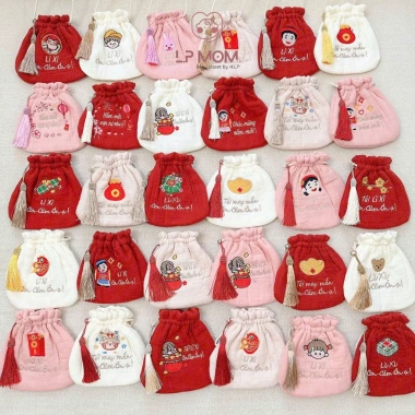 Túi đựng Lì xì và tỏi bé style Hàn Quốc size 15cm - Tết 2.026 giảm giá 79.000₫ 3