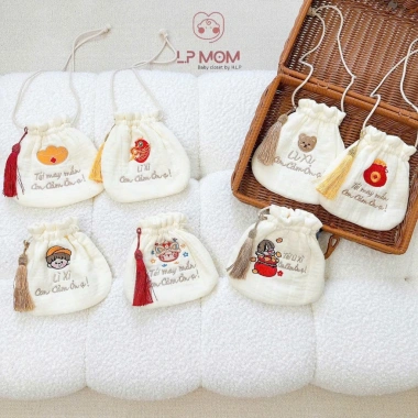Túi đựng Lì xì và tỏi bé style Hàn Quốc size 15cm - Tết 2.026 giảm giá 79.000₫ 5