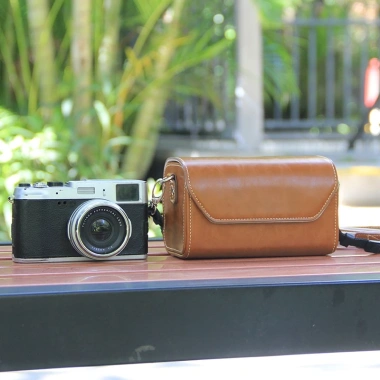Túi Đựng Máy Ảnh Da Chống Sốc, Phù Hợp Sony ZVE10, Nikon J1, Leica D-LUX, Canon G5X, Fuji X100V - Giá 350k 5