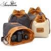 Túi đựng máy ảnh dây rút canvas Sccotton - bảo vệ lens ống kính, giá 199k
