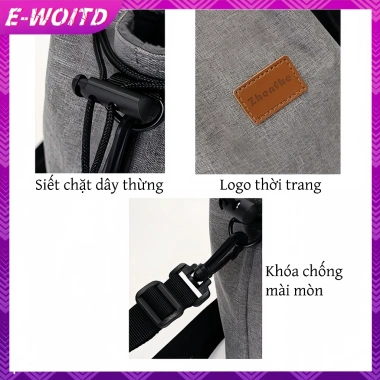 Túi Đựng Máy Ảnh E‑WOITD DSLR Canon Nikon Sony - Túi Đeo Vai Du Lịch Ngoài Trời, Dây Rút 8 Túi Đựng Máy Ảnh E‑WOITD DSLR Canon Nikon Sony - Túi Đeo Vai Du Lịch Ngoài Trời, Dây Rút 8
