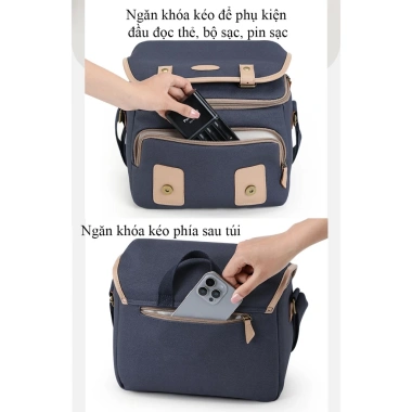 Túi đựng máy ảnh Lehuo cổ điển thời trang - Giá 380.000 VND, da cao cấp, an toàn 9