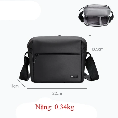 Túi đựng máy ảnh thời trang BOONA H37 vải tarpulin chống thấm, siêu bền, giảm giá 304k