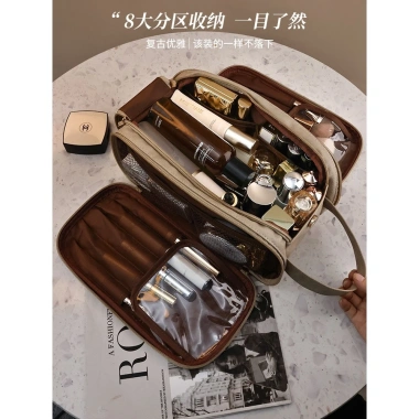 Túi Đựng Mỹ Phẩm 3 Ngăn Da PU Chống Nước LEEBANGKOK - Tiện Du Lịch, Giá 128.000₫ 5