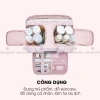 Túi Đựng Mỹ Phẩm 4 Ngăn Automatik - Túi Du Lịch Makeup Dung Tích Lớn Chống Thấm 7