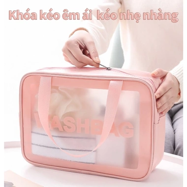 Túi đựng mỹ phẩm cao cấp, đựng đồ trang điểm, skincare cá nhân, du lịch, tay cầm tiện lợi, mẫu mới giảm giá