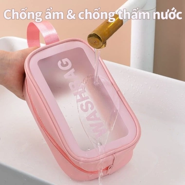Túi đựng mỹ phẩm cao cấp, đựng đồ trang điểm, skincare cá nhân, du lịch, tay cầm tiện lợi, mẫu mới giảm giá