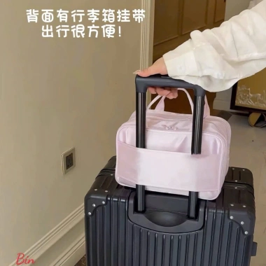 Túi đựng mỹ phẩm cao cấp nơ hồng nhỏ gọn tiện lợi - Giá sỉ 109.999đ, giảm 20% 6