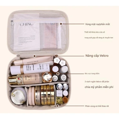 Túi Đựng Mỹ Phẩm Da PU Cầm Tay Khóa Kéo - KAYFIA Giá Ưu Đãi 120k