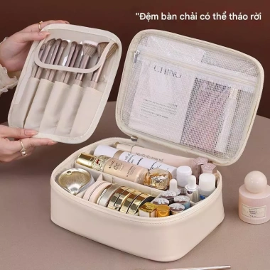 Túi Đựng Mỹ Phẩm Da PU Cầm Tay Khóa Kéo - KAYFIA Giá Ưu Đãi 120k 7 Túi Đựng Mỹ Phẩm Da PU Cầm Tay Khóa Kéo - KAYFIA Giá Ưu Đãi 120k 7
