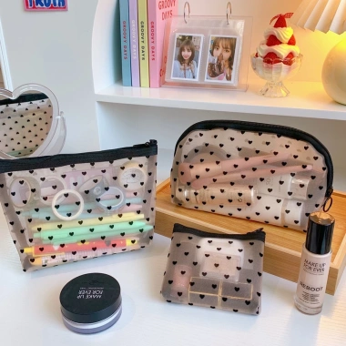 Túi Đựng Mỹ Phẩm Dễ Thương Hàn Quốc cho Nữ Thiết Kế Nhỏ Gọn Giá 23.500 VND