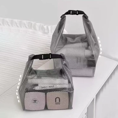 Túi đựng mỹ phẩm di động chống nước dung tích lớn, khóa gấp gọn, du lịch, đồ vệ sinh cá nhân