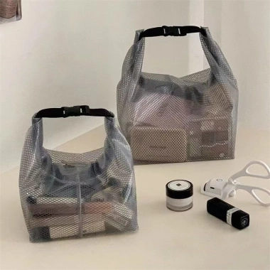 Túi đựng mỹ phẩm di động chống nước dung tích lớn, khóa gấp gọn, du lịch, đồ vệ sinh cá nhân