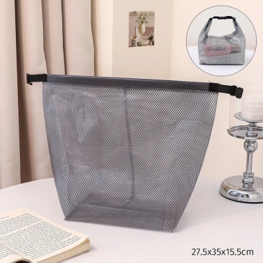 Túi đựng mỹ phẩm di động chống nước dung tích lớn, khóa gấp gọn, du lịch, đồ vệ sinh cá nhân