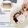 Túi đựng mỹ phẩm du lịch CAPPRICE dung lượng lớn, màu trơn, mở rộng di động nữ 5