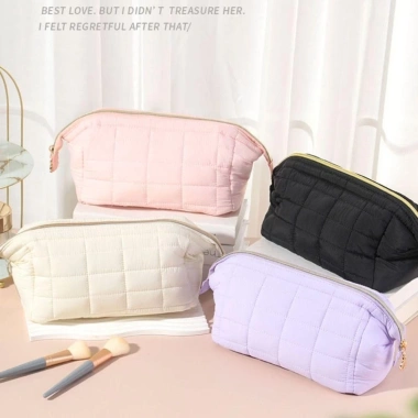 Túi đựng mỹ phẩm du lịch CAPPRICE dung lượng lớn, màu trơn, mở rộng di động nữ