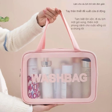 Túi Đựng Mỹ Phẩm Du Lịch Trong Suốt WASHBAG - Giá 42.240₫, Tiết Kiệm 10.138₫
