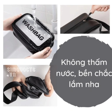Túi Đựng Mỹ Phẩm Du Lịch Trong Suốt WASHBAG - Giá 42.240₫, Tiết Kiệm 10.138₫ 4 Túi Đựng Mỹ Phẩm Du Lịch Trong Suốt WASHBAG - Giá 42.240₫, Tiết Kiệm 10.138₫ 4