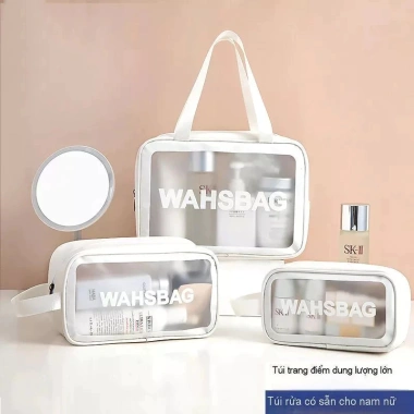 Túi Đựng Mỹ Phẩm Du Lịch Trong Suốt WASHBAG - Giá 42.240₫, Tiết Kiệm 10.138₫ 9 Túi Đựng Mỹ Phẩm Du Lịch Trong Suốt WASHBAG - Giá 42.240₫, Tiết Kiệm 10.138₫ 9