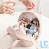 Túi Đựng Mỹ Phẩm Living C Da PU Chống Nước, Dung Tích Lớn, Màu Trơn, Khóa Kéo 4