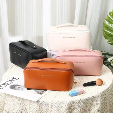 Túi Đựng Mỹ Phẩm PU Chống Thấm Nước Tiện Trang Điểm, Trang Sức 59.800 VND