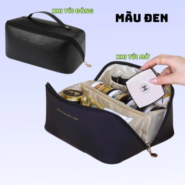 Túi Đựng Mỹ Phẩm PU Chống Thấm Nước Tiện Trang Điểm, Trang Sức 59.800 VND