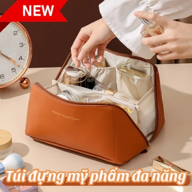 Túi đựng mỹ phẩm SG.DECOR gọn da PU chống nước, di chuyển dễ dàng – giá ưu đãi 54.050₫