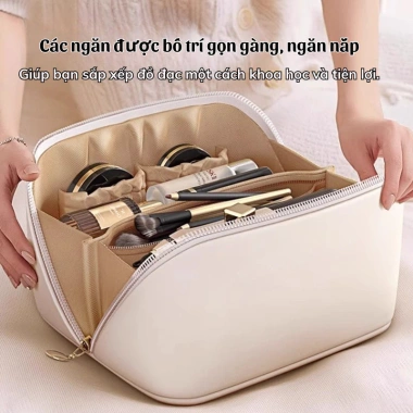 Túi đựng mỹ phẩm SG.DECOR gọn da PU chống nước, di chuyển dễ dàng – giá ưu đãi 54.050₫