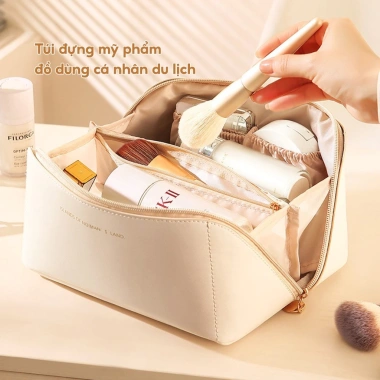 Túi đựng mỹ phẩm, trang điểm, trang sức chống nước - Du lịch dã ngoại, giá 55.000₫