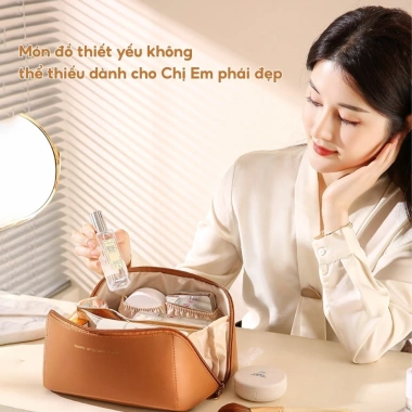 Túi đựng mỹ phẩm, trang điểm, trang sức chống nước - Du lịch dã ngoại, giá 55.000₫