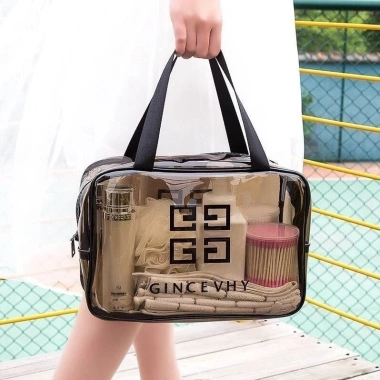 Túi Đựng Mỹ Phẩm Travel Trong Suốt Chống Thấm Nước PVC Tiện Dụng Bảo Vệ Đồ Cá Nhân 3