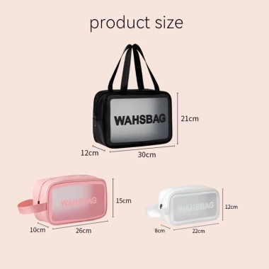 Túi đựng mỹ phẩm WASHBAG chống thấm nước cầm tay lớn, du lịch makeup cá nhân