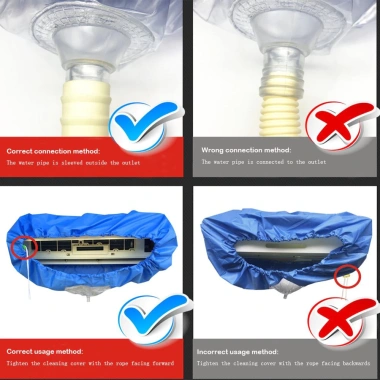Túi đựng nước điều hòa MUVAKO - Vải hai lớp chống thấm, cửa thoát, 9.000‑18.000/2.400‑36.000 Btu, giá 192.780₫ 4