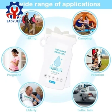 Túi đựng nước tiểu khẩn cấp SADYUELE - Bộ bột hấp thụ nhanh, dùng một lần, du lịch thiết yếu, giá 136.567 VND