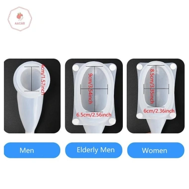 Túi đựng nước tiểu nam Aacar silicone ống thông, phễu tái sử dụng