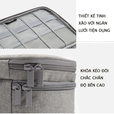 Túi Đựng Phụ Kiện BAONA Máy Tính Bảng – Cáp Sạc, Pin Dự Phòng, Giá 139.000 VND