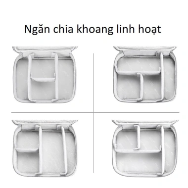 Túi đựng phụ kiện BUBM cao cấp cho sạc, dây cáp và pin dự phòng – Giá ưu đãi 215.343₫ 5